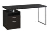 Computer Desk For Home Office, Laptop, Left, Right Set - Up, Storage Drawers, Contemporary & Modern - Espresso