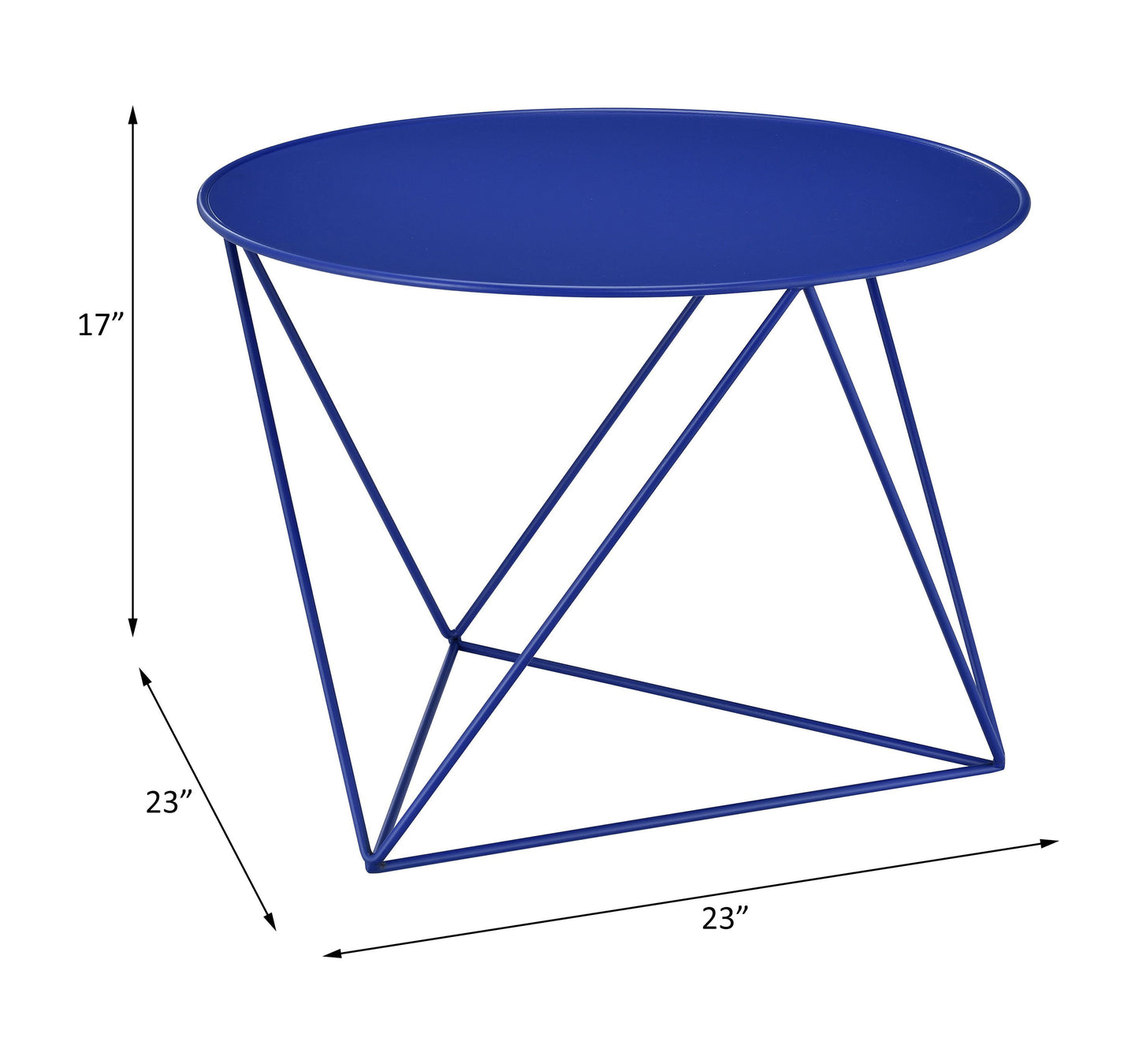 Epidia - Display & Utility Accent Table - Blue