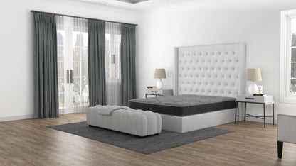 CS Hybrid - 8" Twin Pocket Coil Mattress - Black / Gray