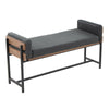 Kari - Farmhouse Bench - Black / Brown / Black