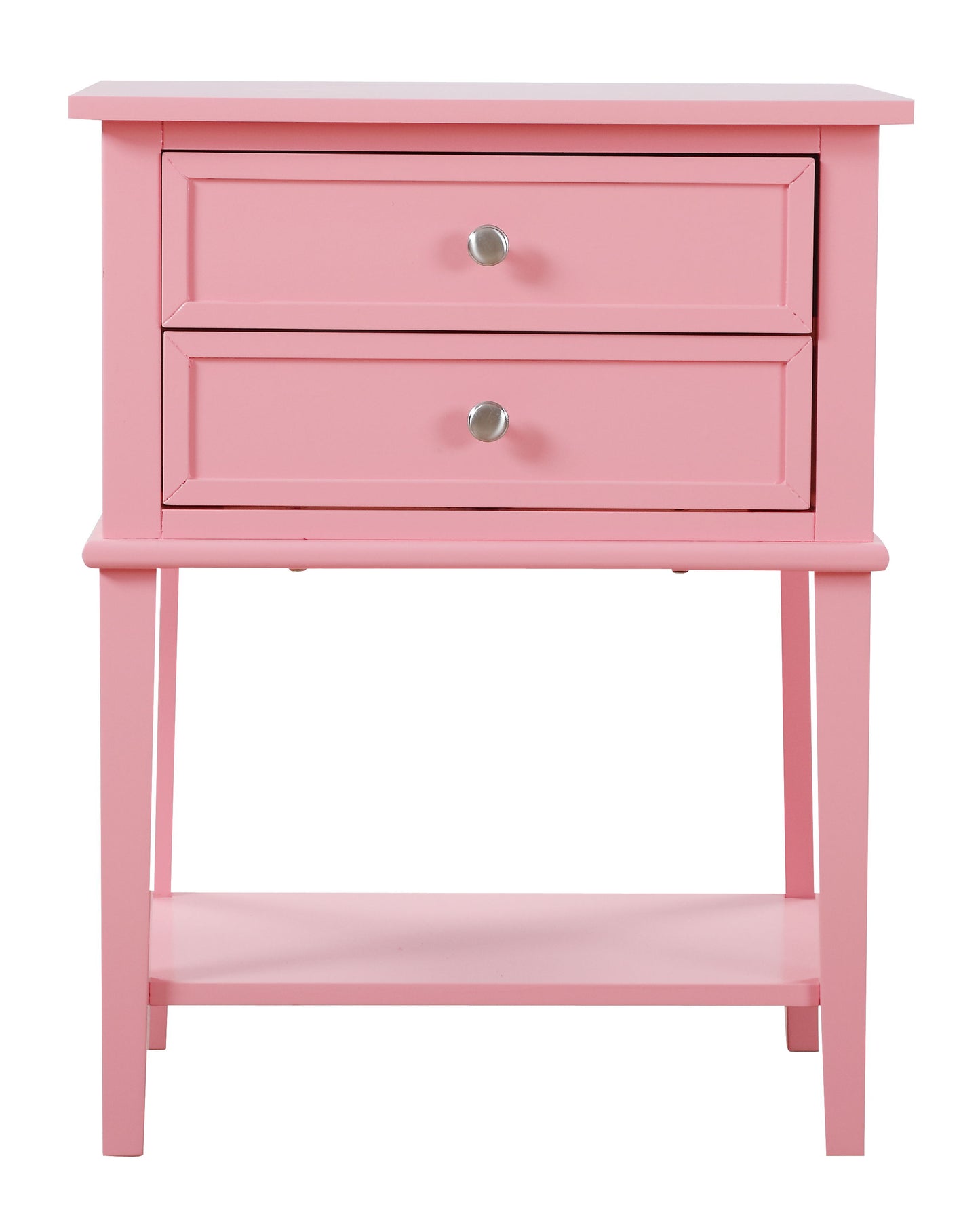 Vibrant Contemporary Nightstand - Pink