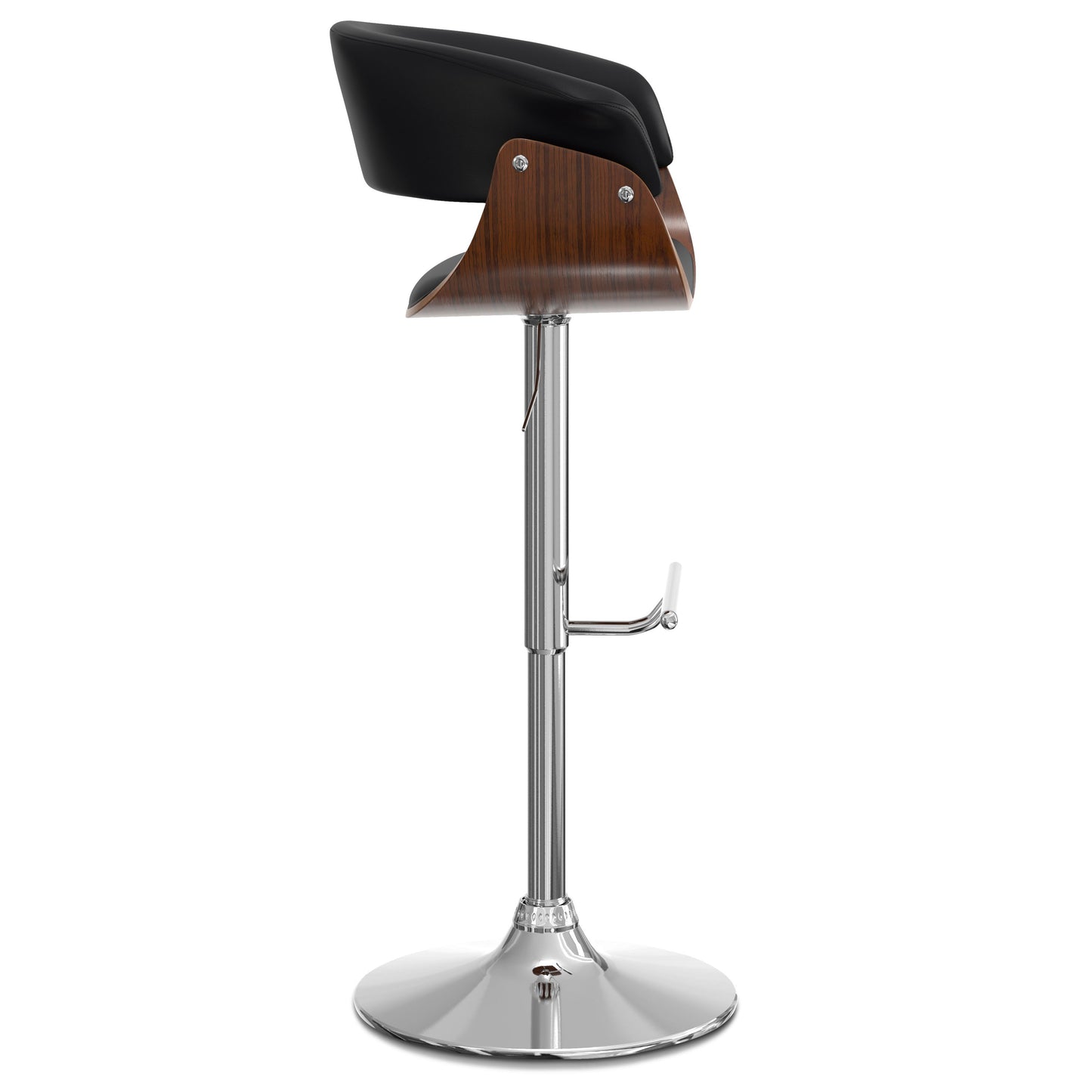 Sheldon - Adjustable Swivel Bar Stool - Black
