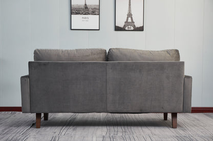 Plush Comfort Loveseat - Gray