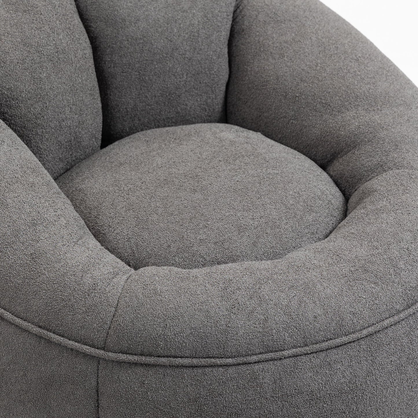 Bedding Bean Bag Sofa Chair High Pressure Foam Bean Bag Chair Adult Material With Padded Foam Padding Compressed Bean Bag With Footrest - Gray