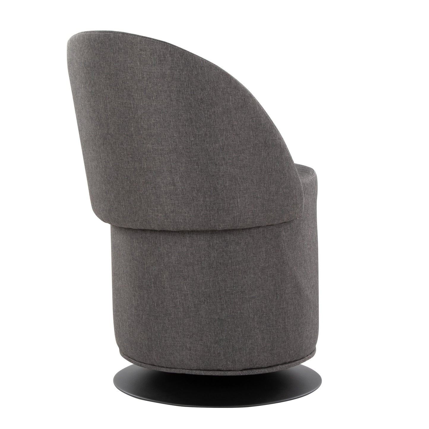 Finch - Contemporary Swivel Chair - Black / Charcoal