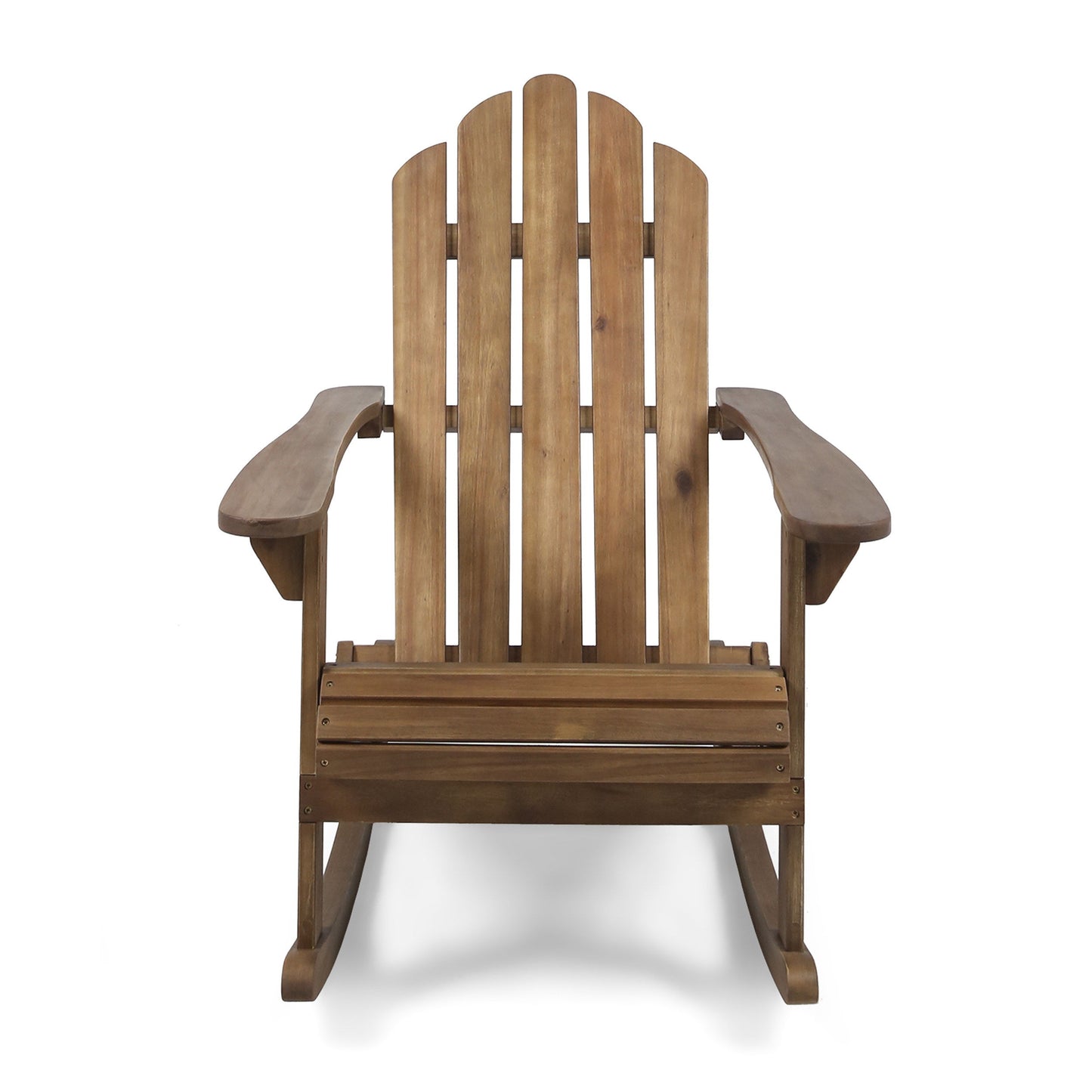 Echoes - Outdoor Acacia Wood Adirondack Rocking Chair - Dark Brown