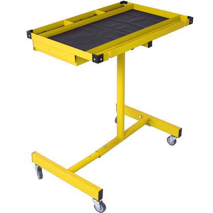 Adjustable Work Table With Drawer - Yellow / Black