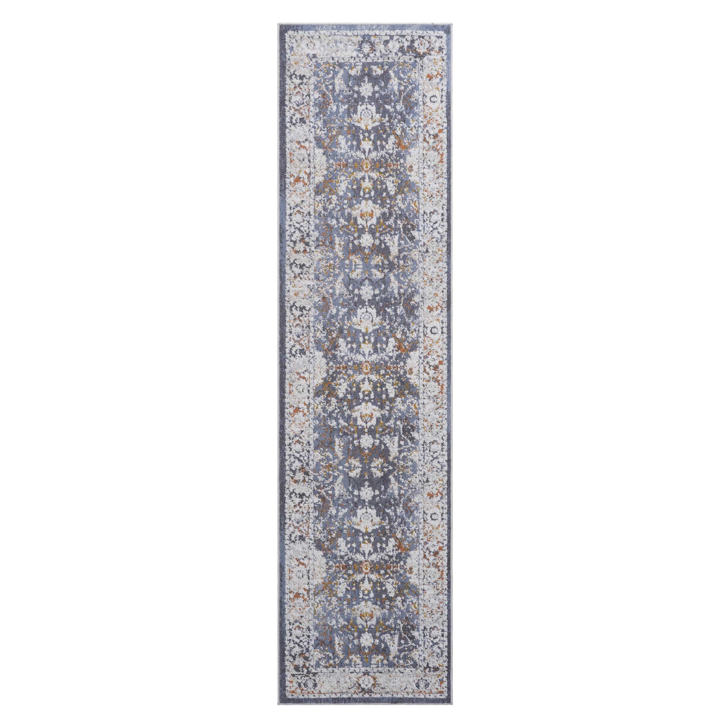 Payas - 2' X 8' Traditional Runner Rug - Blue