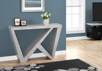 Accent Console Table For Entryway, Contemporary, Elegant Design - Gray