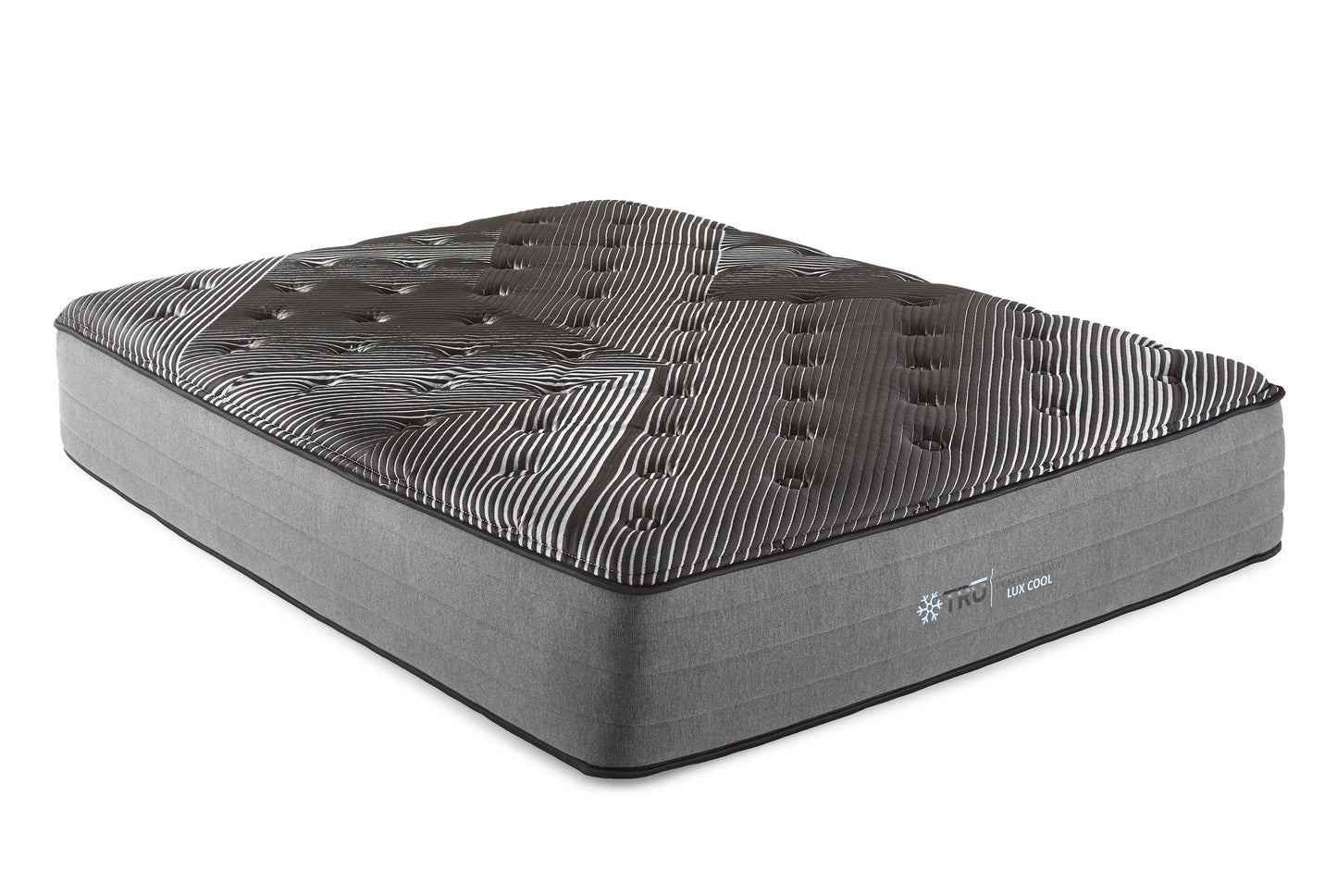 Pure Ice - 14" Full Plush Quilted Mattress - Black