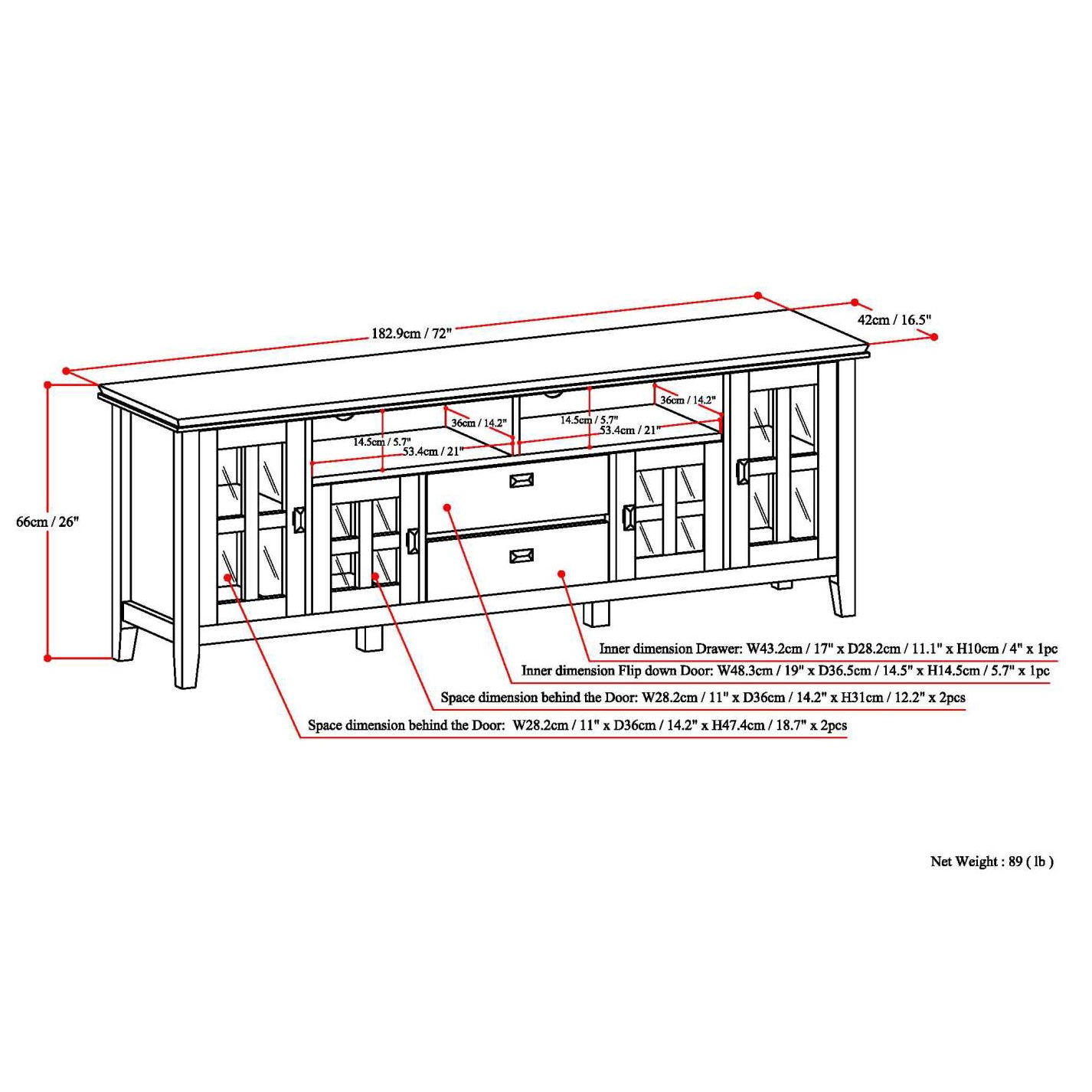 Artisan - TV Media Stand - White