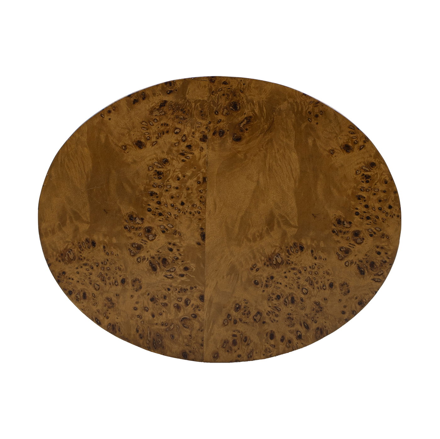 Nebula - Accent Oval Pillar Side Table - Medium Brown