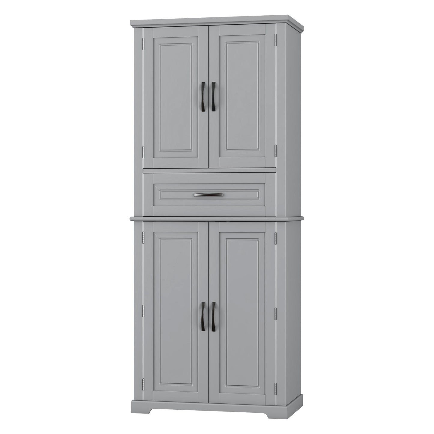 Bathroom Storage Cabinet With Multi Functional Storage Space, Material, Adjustable Shelf, Slide Rail Drawer - Gray