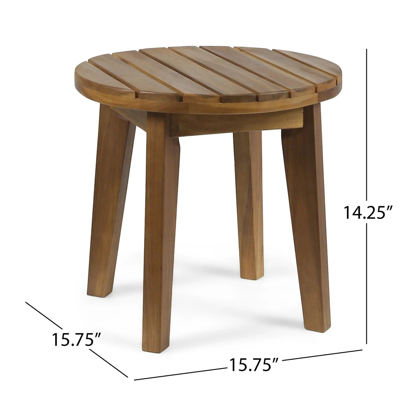 Outdoor And Rope Weave 3 Piece Chat Set - White / Teak
