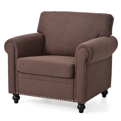 37.4" 1 Seater Sofa - Brown