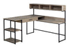 Computer Desk, Home Office, Corner, Storage Drawers, L Shape, Laptop, Contemporary & Modern - Taupe