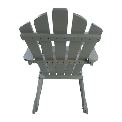 Reclining Outdoor Rocking Adirondack Chair - Walnut