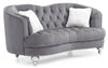 Charming Traditional Loveseat - Gray