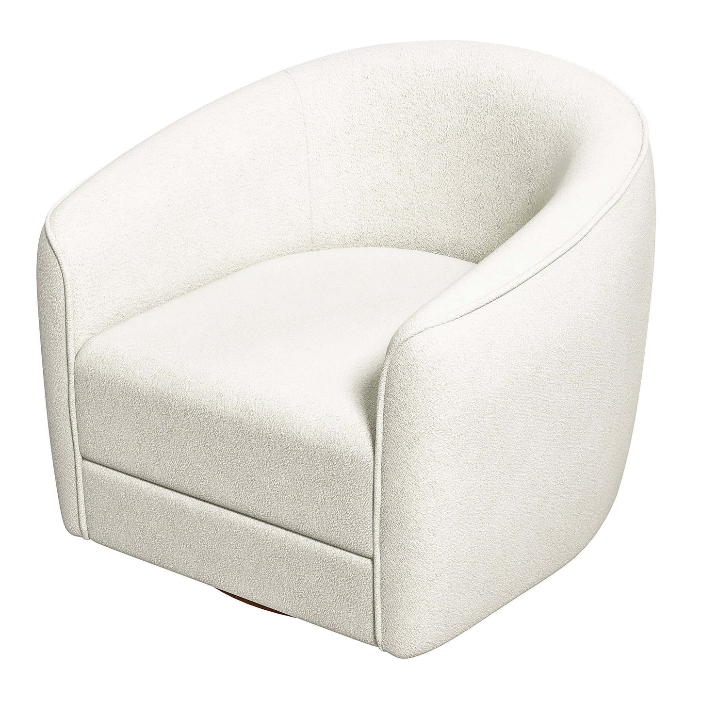 Elise - Mid-Century Modern Swivel Chair - White
