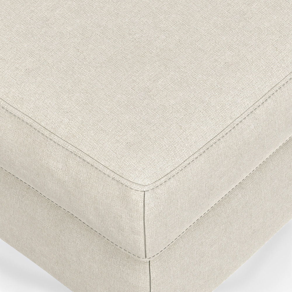 Ava - Mid Century Corner Sectional Sofa - Cream