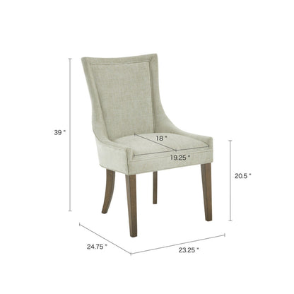 Ultra - Dining Chair With High Back (Set of 2) - Light Green Multi