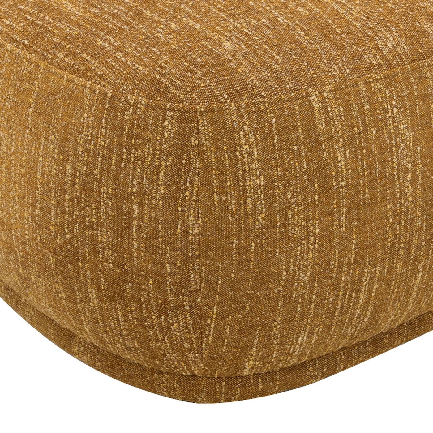 Pebble - Rounded Triangle Cocktail Ottoman - Mustard Yellow