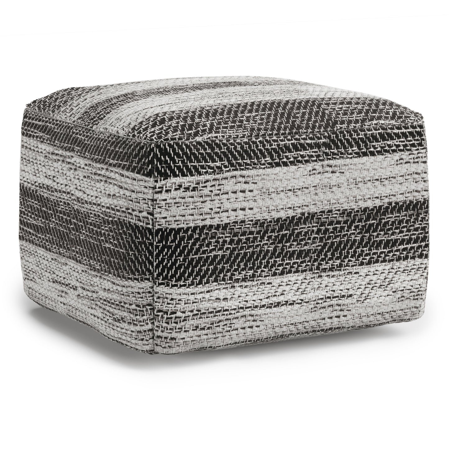 Clay - Square Pouf - Gray Melange