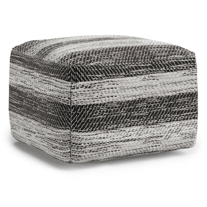 Clay - Square Pouf - Gray Melange
