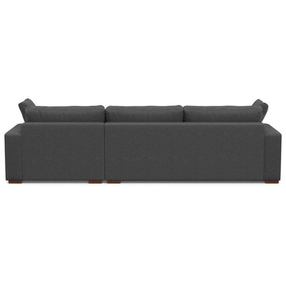 Charlie - Deep Seater Right Sectional Sofa - Gray