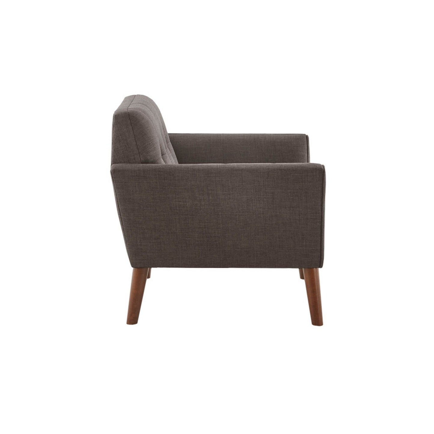 Lounge Chair Mid - Century Modern Style Polyester - Charcoal
