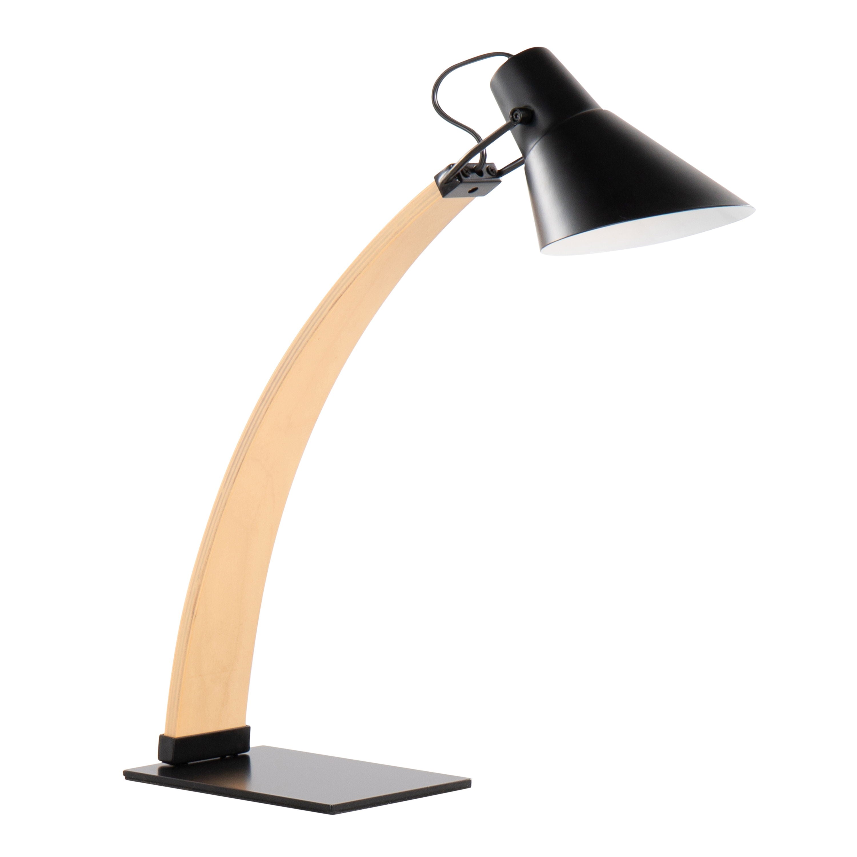 Noah - Contemporary Table Lamp - Natural / Black