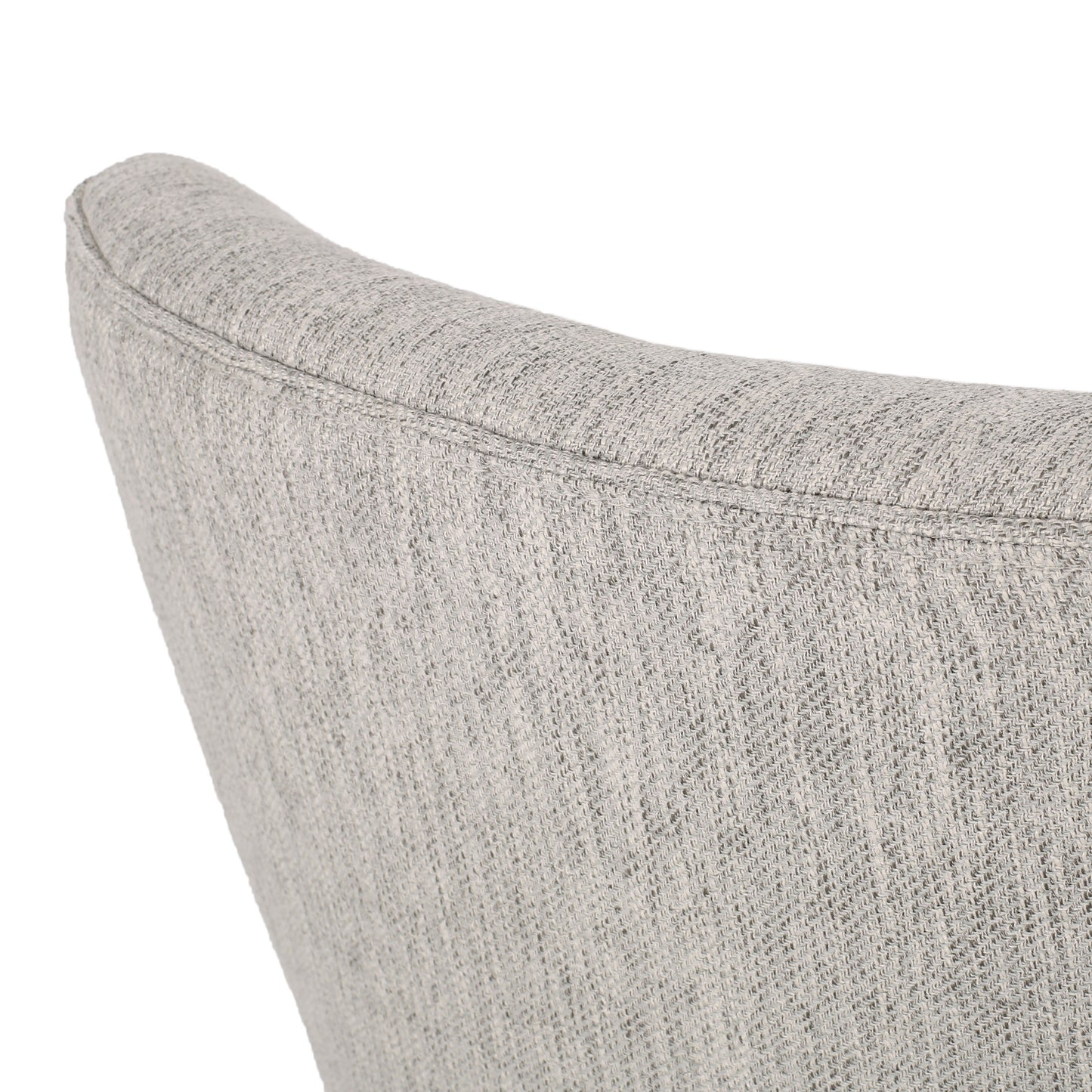 Modern Dining Chair With Durable Fabric Upholstery And Sturdy Wooden Frame (Set of 2) - Light Gray