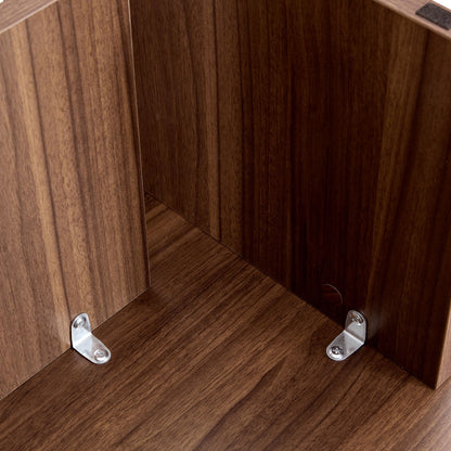 Versatile Round Coffee Table For Diverse Interior Styles, Blending Modern Minimalism With Nordic Elegance - Walnut
