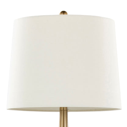 Pebble - Contemporary Table Lamp (Set of 2) - Gold / White