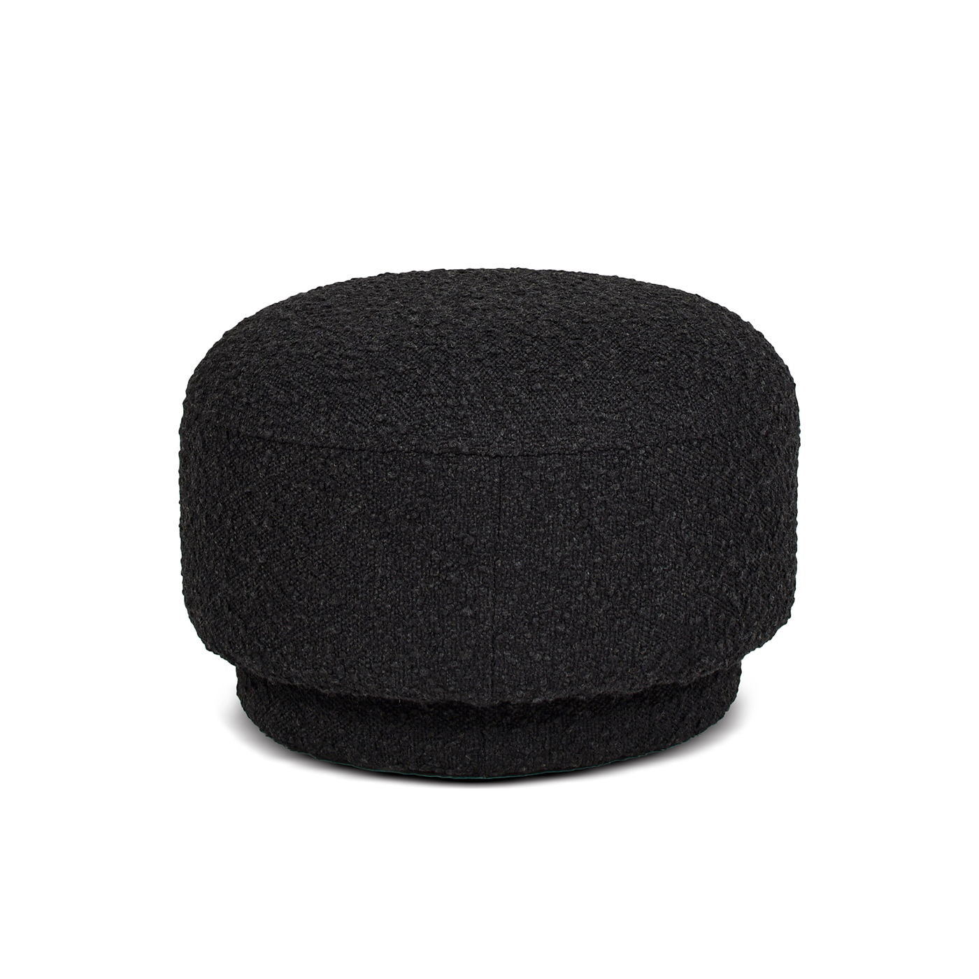 Fuji - Mushroom Footstool Ottoman - Ebony Black