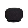 Fuji - Mushroom Footstool Ottoman - Ebony Black