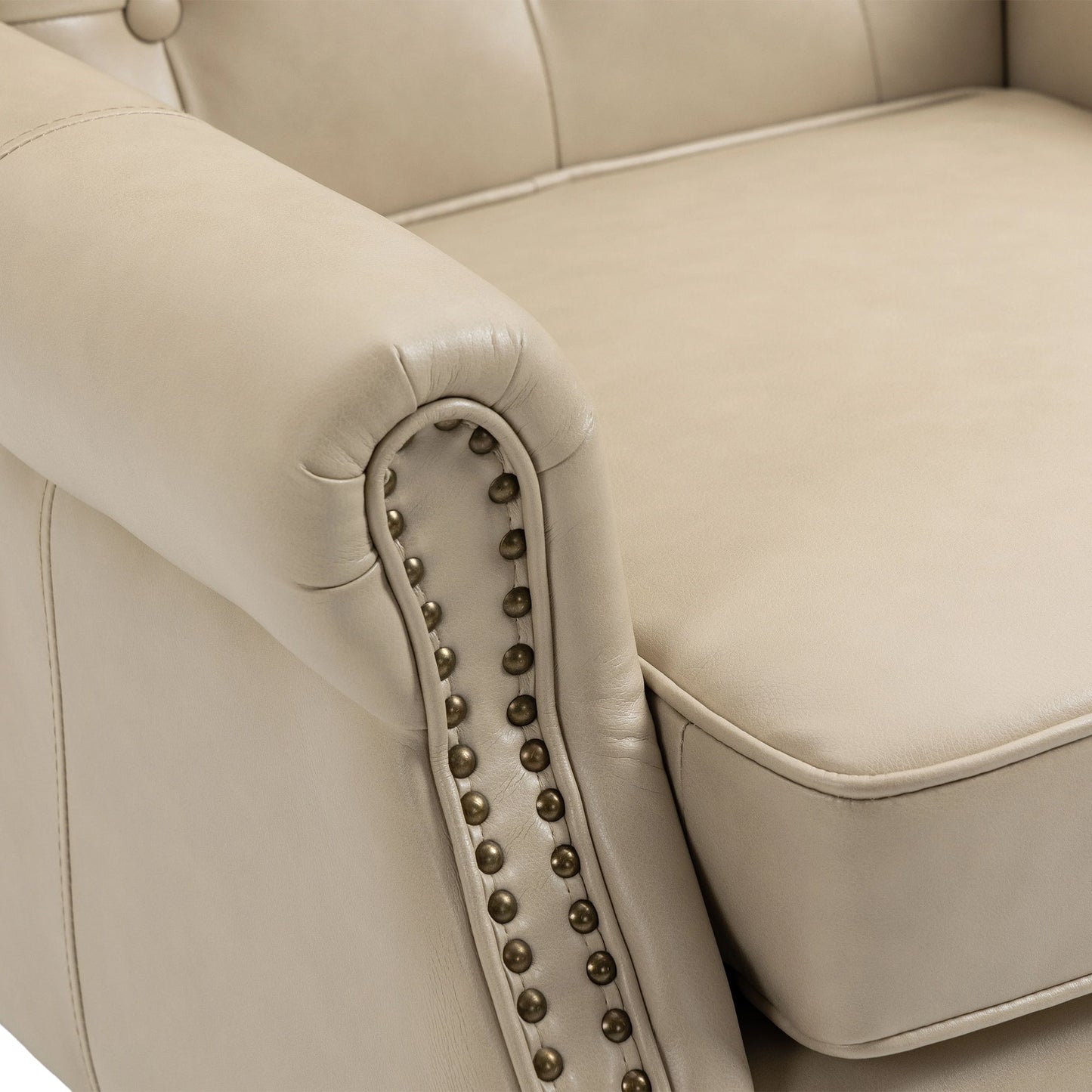Modern Accent Chair Lounge Chair With Sturdy Wood Legs - Camel