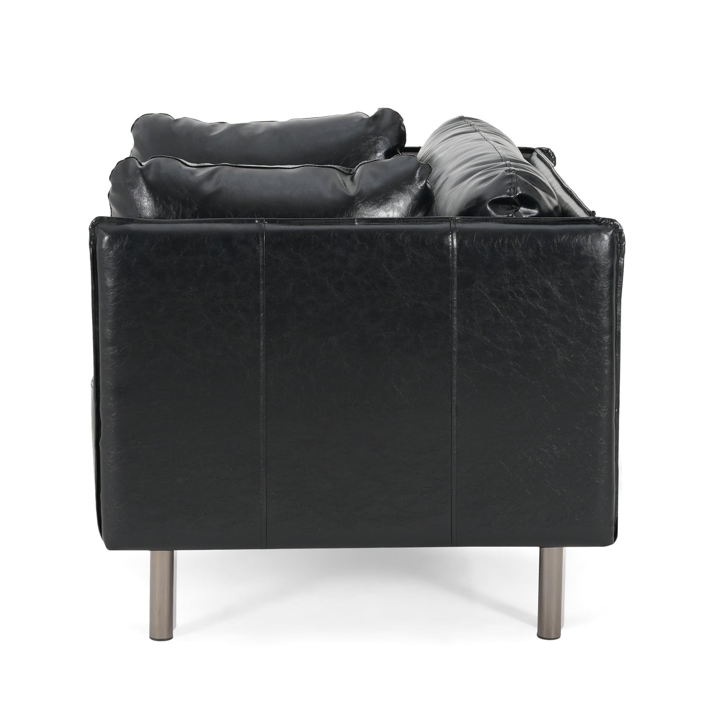 Vintage Lounge Chair With Polyester Upholstery - Black