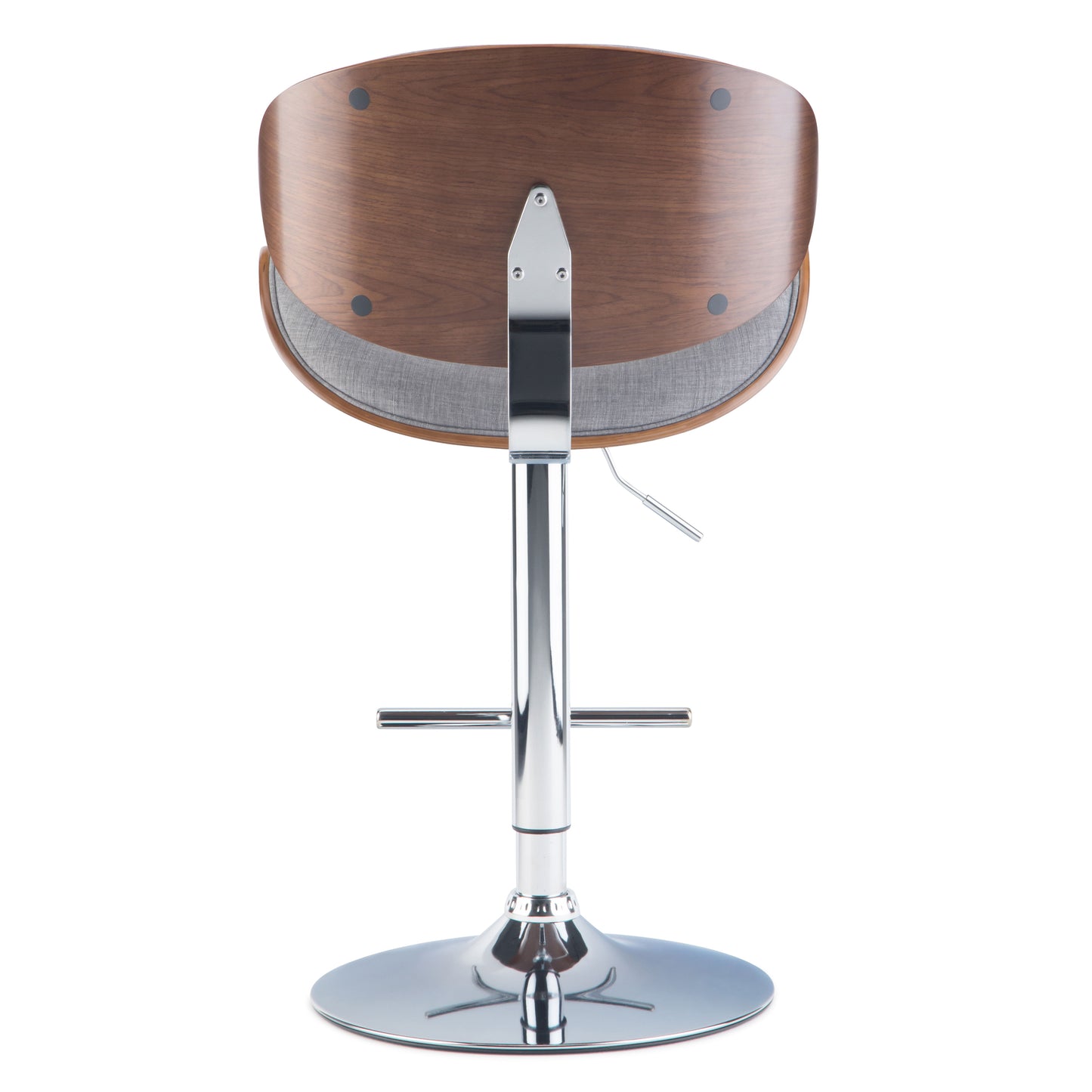 Marana - Bentwood Adjustable Swivel Bar Stool - Gray