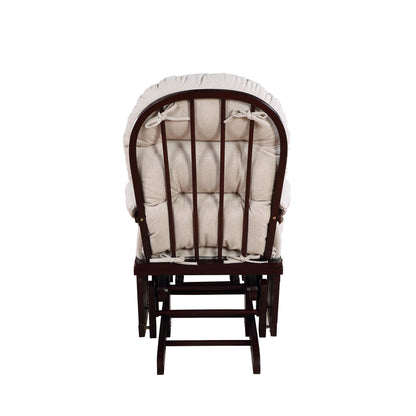 Madison - Glider & Ottoman - Espresso / Latte