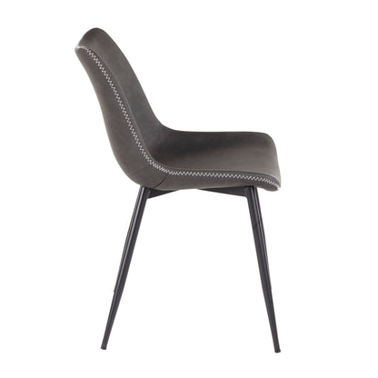 Durango - Industrial Dining Chair (Set of 2) - Black / Vintage Gray