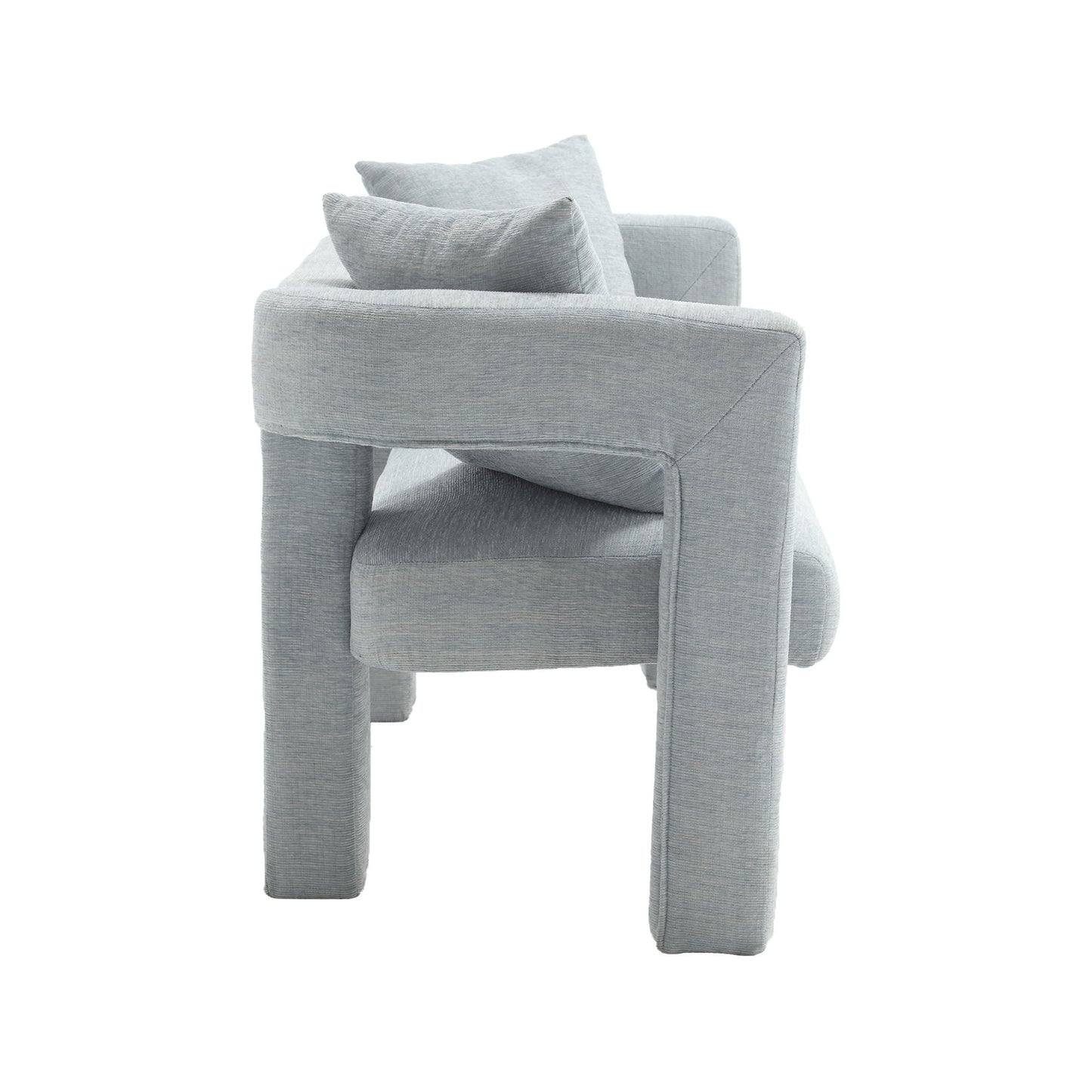 Modern Loveseat Sofa, Comfy Upholstered 2 Seater Sofa - Mint Green