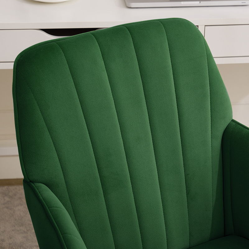 Adjustable Office Chair, Ergonomic Swivel Chair, Backrest Seat, Comfortable For Long Sitting - Green