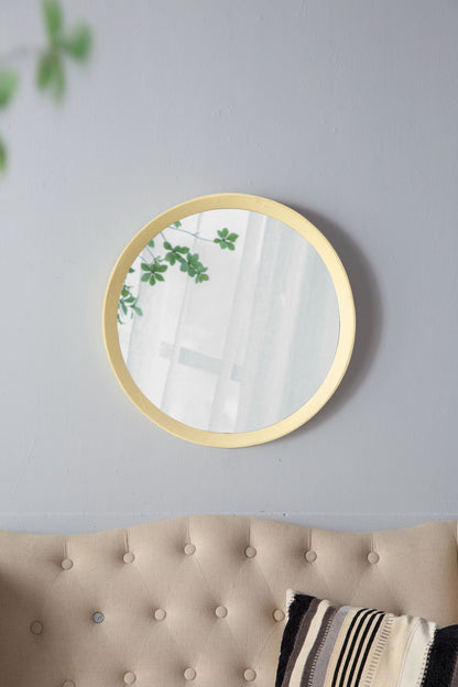 Transitional Decor Style Mango Wood Wall Mirror Wall Decor With Frame Of Solid Mango Wood For Bathroom, Entryway Console Lean Against Wall - Cream