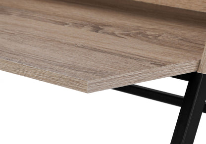 Computer Desk For Home Office, Laptop, Storage Shelves, Contemporary & Modern - Taupe