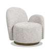 Duo - RAF One-Arm Swivel Accent Chair - Multi Greige Beige
