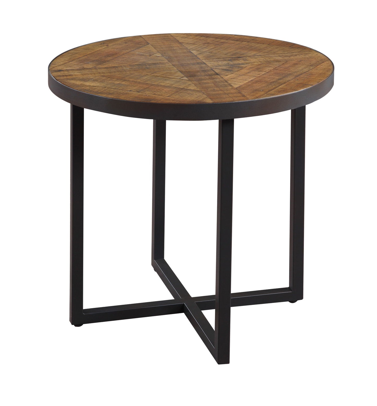 Faro - Round End Table - Brown