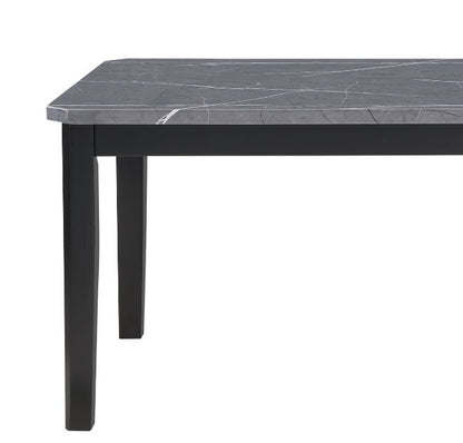 Vhong - Dining Table, 4 Chairs And Bench Set - Gray