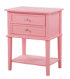 Vibrant Contemporary Nightstand - Pink