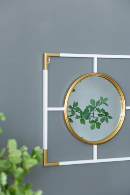 Frame With Mirror - Gold / White